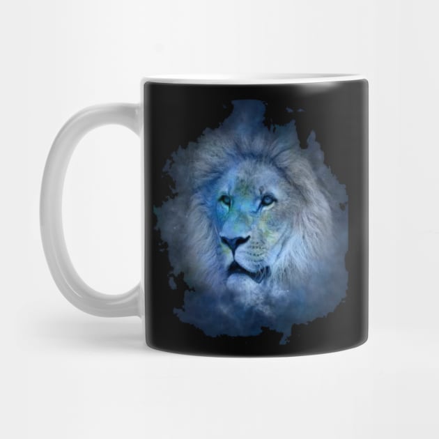 Blue and white lion by MN-STORE